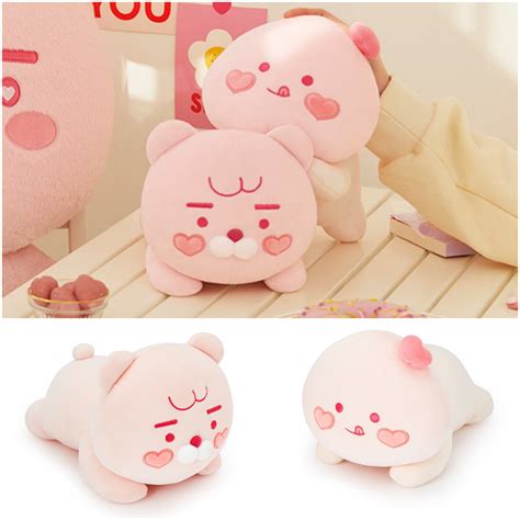 Kakao Friends Pink Edition Baby Pillow Valentine Day Soft Stuffed Toy