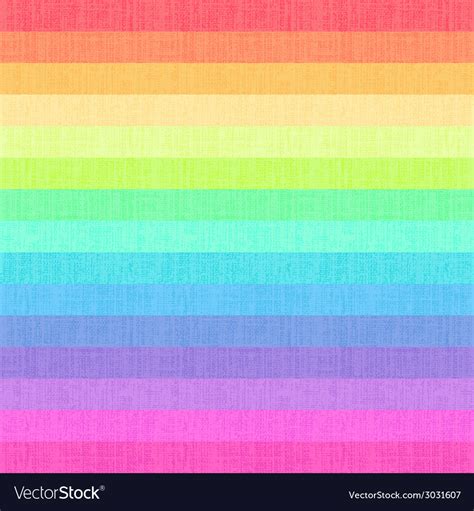 Seamless Rainbow Stripes Textured Pattern Vector Image