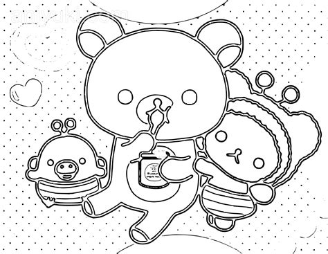 Rilakkuma Coloring Pages Coloring Pages