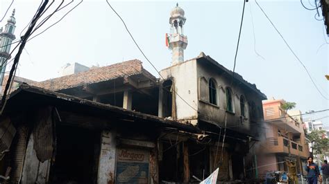 Mosque Set On Fire During Delhis Worst Violence In Decades Human