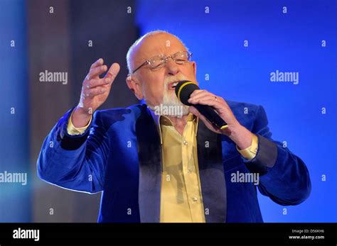British Singer Roger Whittaker Performs During The Dress Rehearsal For