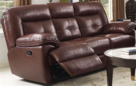 Stampede Dark Brown Dual Reclining Sofa From New Classic Coleman
