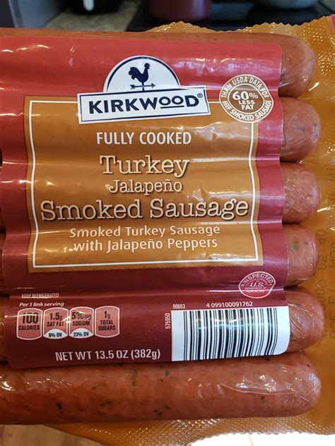 Kirkwood Fully Cooked Turkey Jalapeno Smoked Sausage Food Library Shibboleth