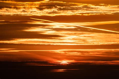 Wallpaper Sunset Sun Clouds Sky Twilight Hd Widescreen High