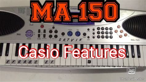 Ma 150 Casio Features🎵🎵🎵 Youtube