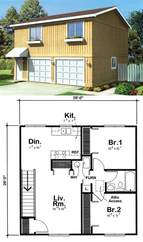 Browse garage apartment designs with space for 2 or 3 cars and more! garage apartment plans 2 bedroom - Home Interior Design Ideas