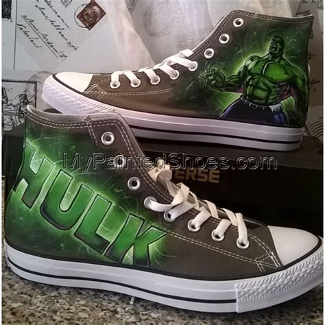 The Hulk Custom Hand Painted Shoes The Hulk Shoes
