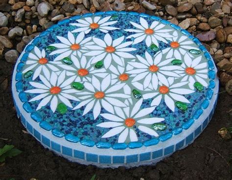 Mosaic Stepping Stones Mosaic Garden Stone Mosaic Mosaic Stepping