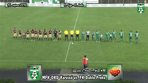 Sez Na Kolo Mfk Okd Karvin Vs Fk Dukla Praha