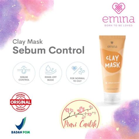 Jual Emina Clay Mask 60ml Sebum Control Shopee Indonesia