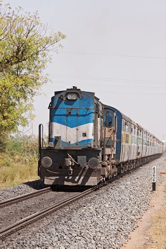 Passenger Train Bound For Ahmedabad Passing Through Rural Rajasthan