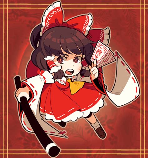 Hakurei Reimu Touhou Drawn By Luckyblackcatxiii Danbooru