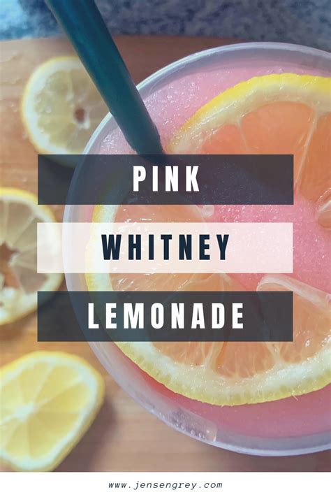Mommy Recipe Pink Whitney Lemonade Grey Skies And Rainbow Highs Pink