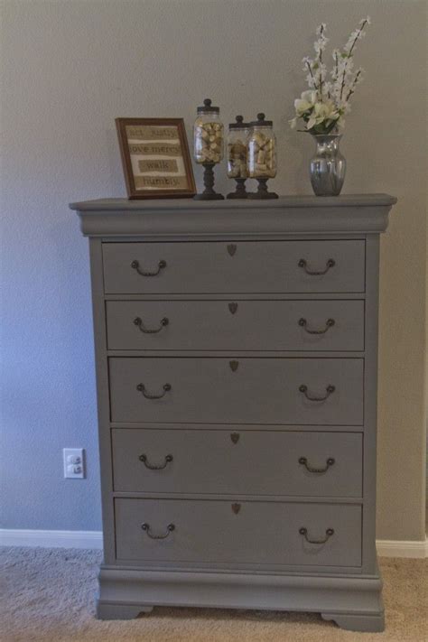 Sears has bedroom dressers to keep your clothes neat and organized. Tall hand painted grey dresser for sale!! Master bedroom ...