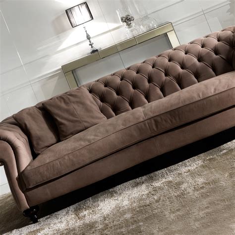 Italian Leather Modern Chesterfield Sofa Juliettes Interiors