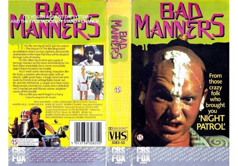 Bad Manners 1984 On Cbsfox United Kingdom Betamax Vhs Videotape