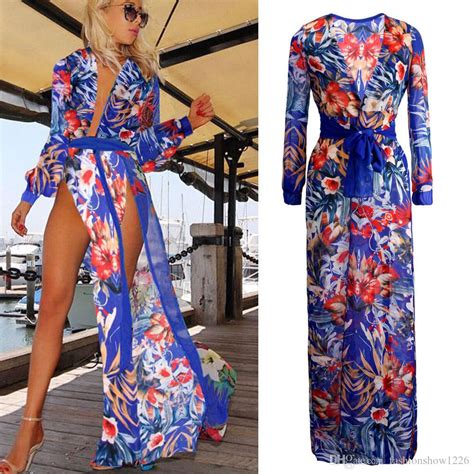 2020 summer women sexy swimsuit cover up chiffon plus size swimwear bikini cover ups flower