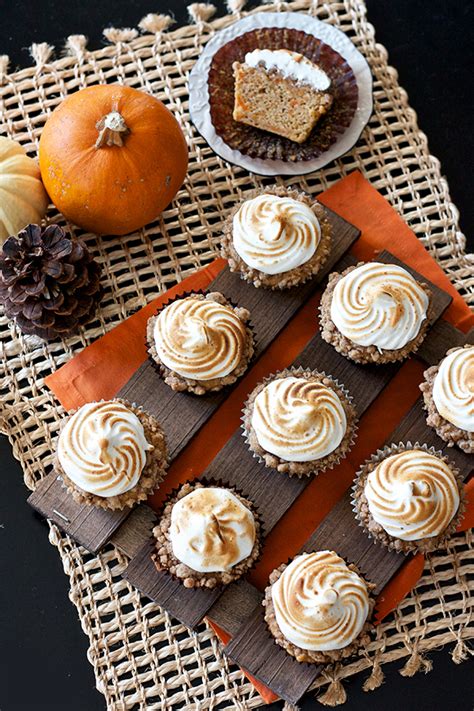Pierce potatoes all over with the tines of a fork and bake in oven, directly on rack, until soft and caramelizing, 1 1/2 hours. Erica's Sweet Tooth » Sweet Potato Casserole Cupcakes