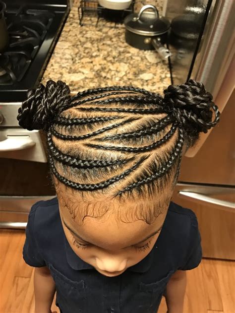 Little black kids braids hairstyles image. Try Braiding Hair Models On Your Daughter's Birthday ...