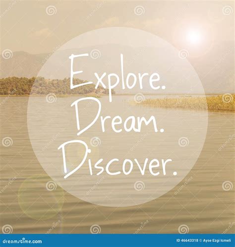 Explore Dream Discover Stock Photo Image Of Adventurous 46643318