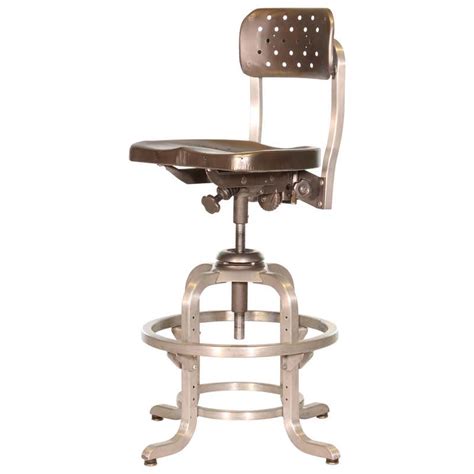 Vintage Industrial Goodform Adjustable Drafting Stool At 1stdibs