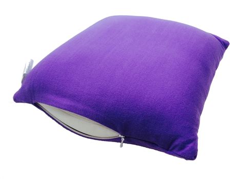 Microbead Cushie Square Pillow 11x11 W Removable Cover Purple