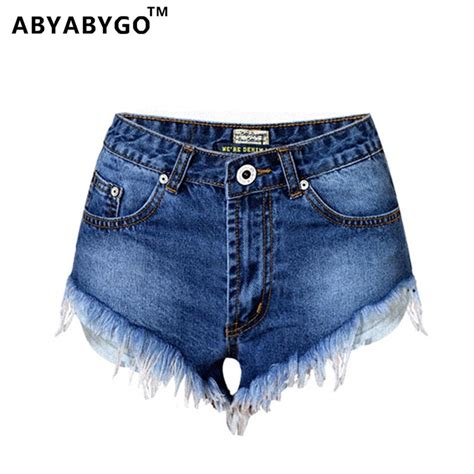 Abyabygo Dété Jeans Femme Chaude Denim Shorts Femmes Sexy Taille Haute