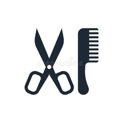 Comb And Scissors Icon Stock Vector Illustration Of Barber 189116215