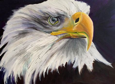 Eagle Eyes Painting By Harlene Bernstein Fine Art America