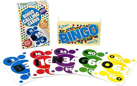 Buy Regal Games Standard Bingo Calling Cards High Contrast Numbers