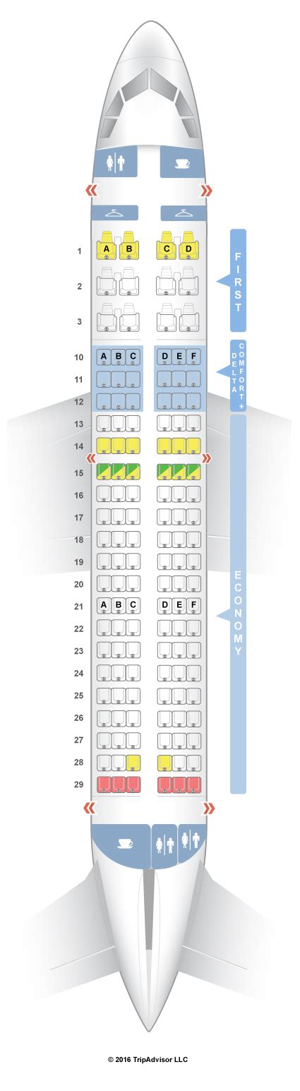 Seatguru Seat Map Delta Airbus A319 319 V2