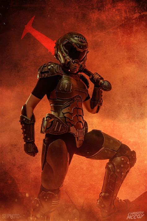 Doom Girl Full Armor Cosplay Template Female Slayer Armor Etsy