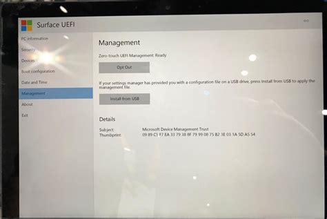 How To Configure Surface Pro Uefibios Settings Surfacetip