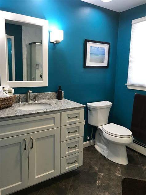 Teal And Brown Combinations Transitional Bathroom Providence By