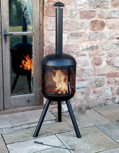 While not as traditional as ceramic fire logs, they still have a very rustic feel to them. EXTRA LARGE GARDEN CHIMENEA PATIO FIRE PIT HEAT PARTY ...