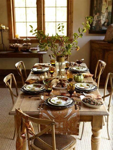 Williams Sonoma Harvest Table The Thanksgiving Table Pinterest