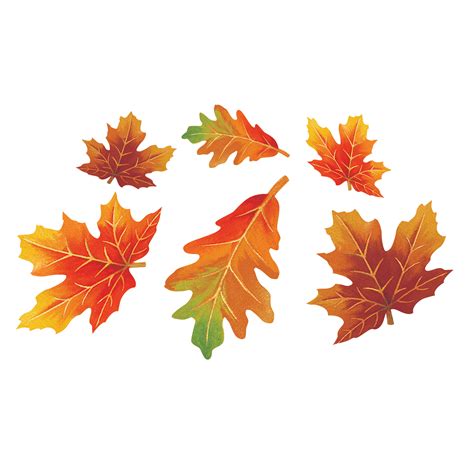 Fall Leaf Cutouts 36 Count