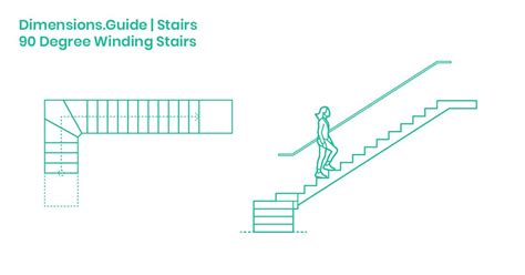 90 Degree Winding Stairs Dimensions And Drawings Dimensionsguide