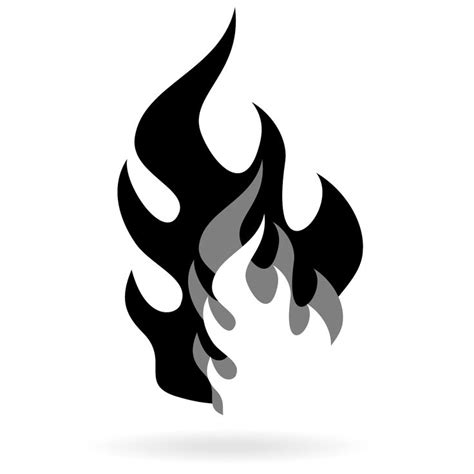 Black Flame Vector Download Free Vector At Black And
