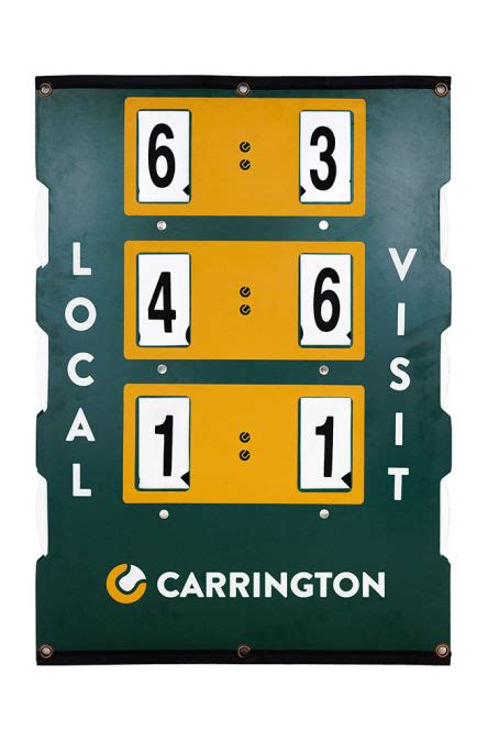 Carrington® Tennis Court Scoreboard 60x46cm Au Meilleur Prix