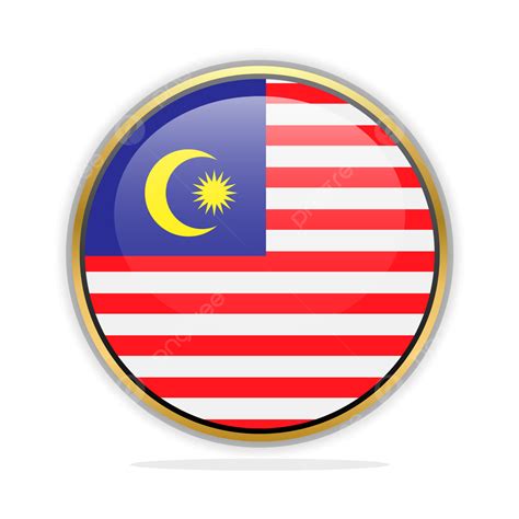 Button Flag Design Template Malaysia Vector Flag Vector Flag Button