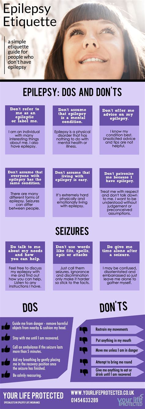 Epilepsy Etiquette Guide Epilepsy Infographic Ylp Epilepsy Epilepsy Facts Epilepsy Awareness