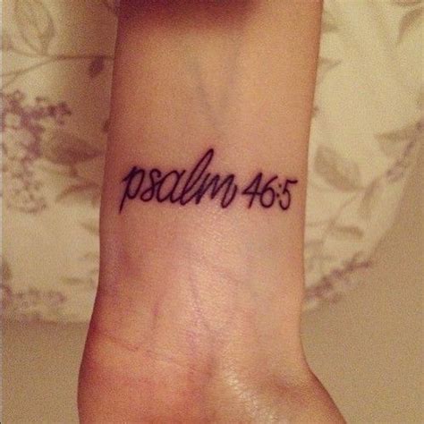 God Is Within Her She Will Not Fall Psalm 465 Tattoos Beautiful