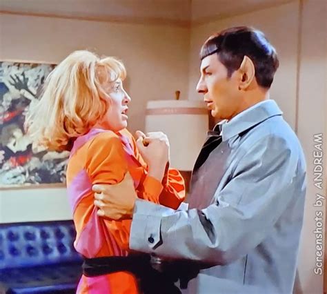 Roberta Lincoln And Mr Spock In Assignment Earth Teri Garr And