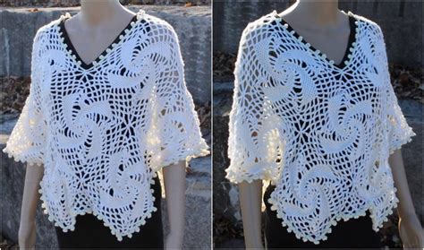 Lace Motifs Poncho Free Crochet Pattern - Yarn & Hooks