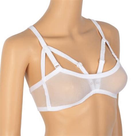 Sexy Womens Open Nipple Bra Cut Out Wireless Bralette Lace Sheer Lingerie Club Ebay