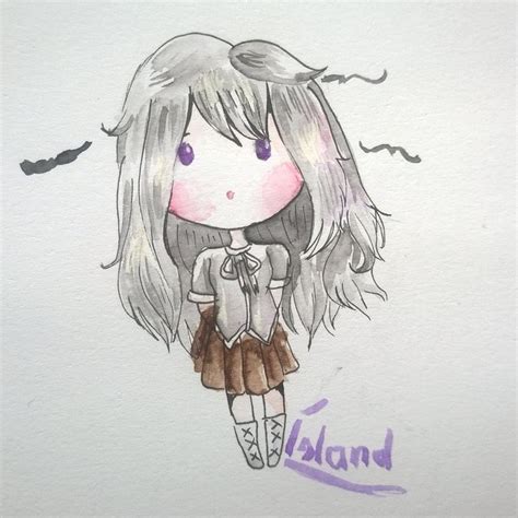 A Drawing Of A Girl With Long Hair