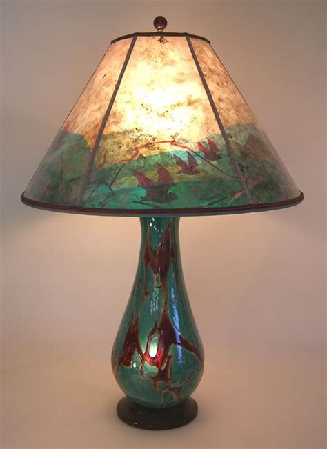 If you have any question(s) at all or need help measuring your fitter drop, please give us a call at the support. Chaos Art Glass Table Lamp and Art Mica Lampshade Bats ...