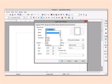 Sie können ein dokument in einem großen format drucken, wie z. OpenOffice Writer: Layout auf A5 ändern - schieb.de