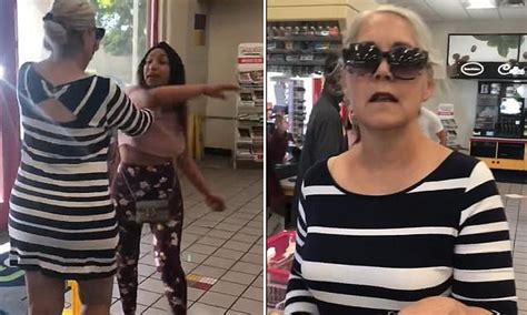 Another Karen Slapped Across The Face After Racist Rant As She Yells At